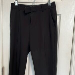 Calvin Klein Black Flat Front Suit pants sz 16-Dry Cleaned